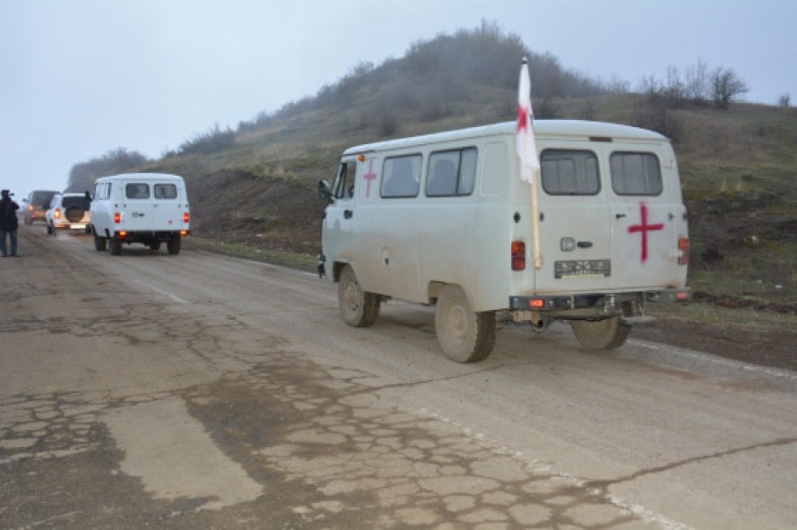 Azerbaijani side hands over to Armenian side bodies of 106 people killed during war