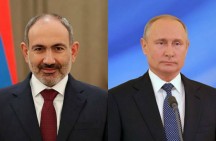 Armenia’s PM, Russia’s leader have phone conversation, discuss issue on return of captives