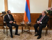 Armenia’s president meets NA speaker, discusses political situation in the country