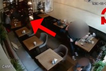 Footage appeared showing Armenia's minister hitting journalist in a Yerevan cafe (video)