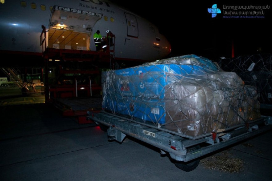 14,000 second doses of Sputnik V vaccine delivered to Armenia