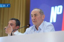 Armenia bloc is the force that can change the situation - Kocharyan meets supporters in Armenia's Agarak town