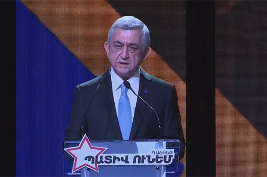 These elections are about having or not having state – Serzh Sargsyan