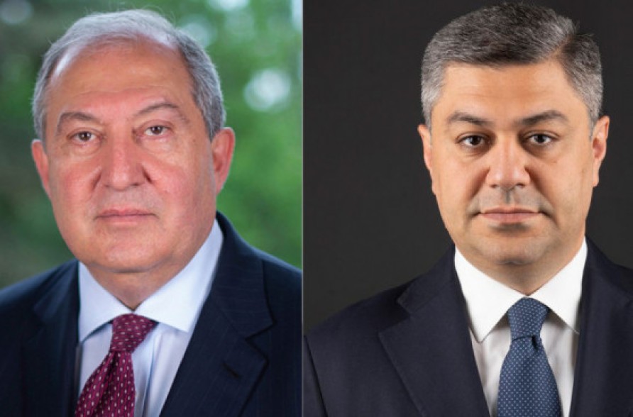 Armenia President holds phone conversation with "I Have the Honor" bloc candidate Artur Vanetsyan