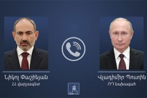 Armenia's acting PM holds phone conversation with Russia's Putin