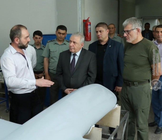 Armenia’s acting DM visits military-industrial companies, hails intensification of their activity