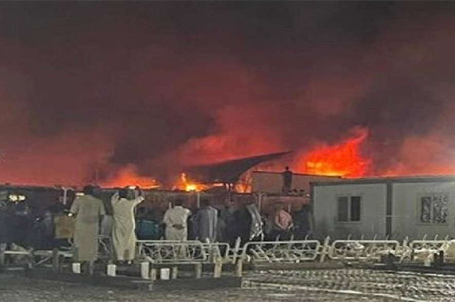 Iraq hospital fire: Protests as Covid ward blaze kills 50
