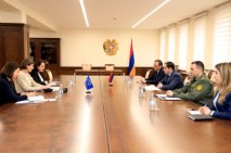 Сурен Папикян обсудил с главой офиса Совета Европы ход реализации программы «Права человека и женщины в Вооруженных силах Армении»