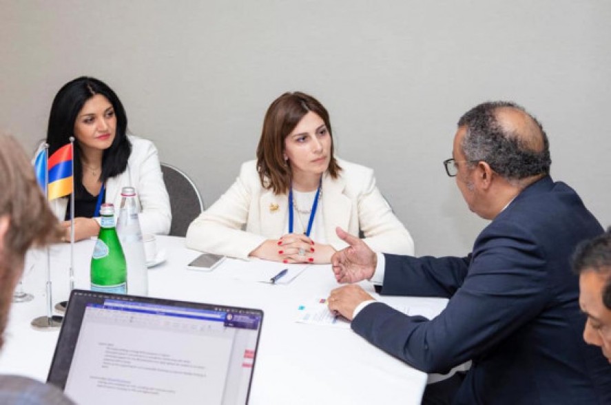 Անահիտ Ավանեսյանը հանդիպել է ԱՀԿ գլխավոր տնօրեն Թեդրոս Ադհանոմ Հեբրեյեսուսին