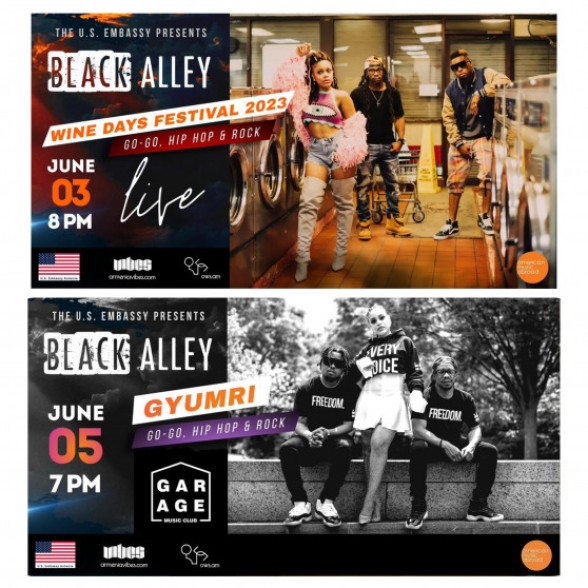 ԱՄՆ դեսպանությունը հայտնում է Black Alley հիփ-հոփ բենդի առաջիկա հայաստանյան շրջագայության մասին
