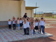 Solar photovoltaic station at the kindergarten of the border village Yeraskh