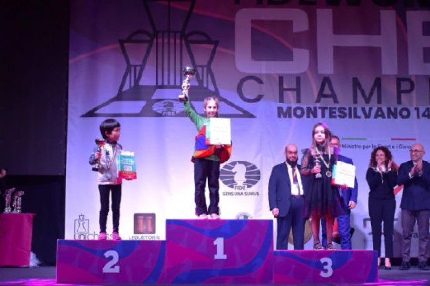 София Баграмян — чемпионка Европы по молниеносным шахматам среди девочек до 8 лет