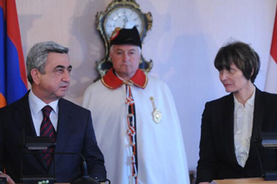 Ս. Սարգսյանի խոսքը Շվեյցարիայի նախագահի հետ ասուլիսի ժամանակ